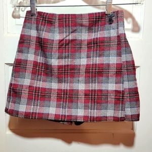 Vintage plaid "skort"